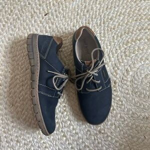 Josef seibel men’s dress shoes tennis shoes navy blue lace up size 40 Germany